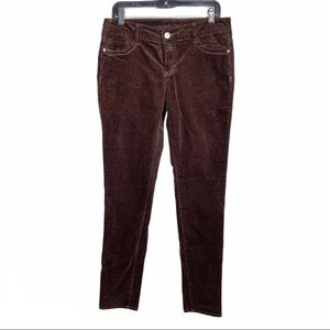 Maurices Brown Corduroy Skinny Leg Pants Size XL